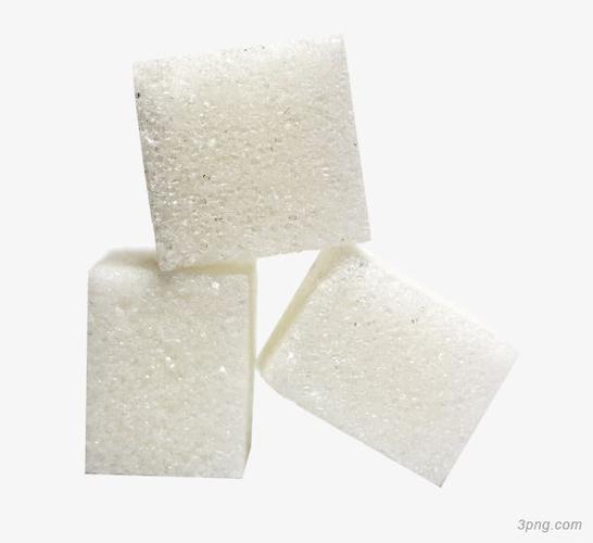 三块白糖png素材透明免抠图片-其他元素