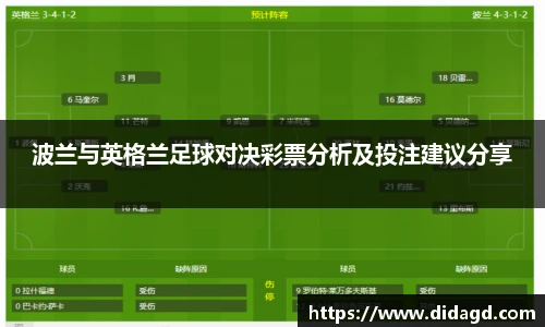 波兰与英格兰足球对决彩票分析及投注建议分享